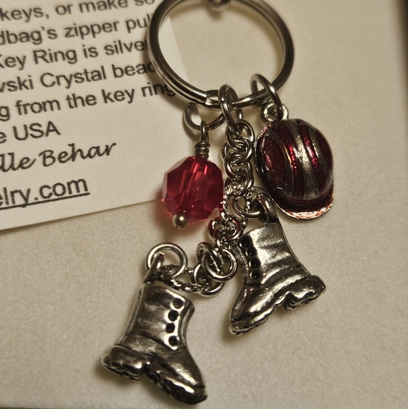 Red hard hat Women in Construction necklace NWB - Picture 2 of 4